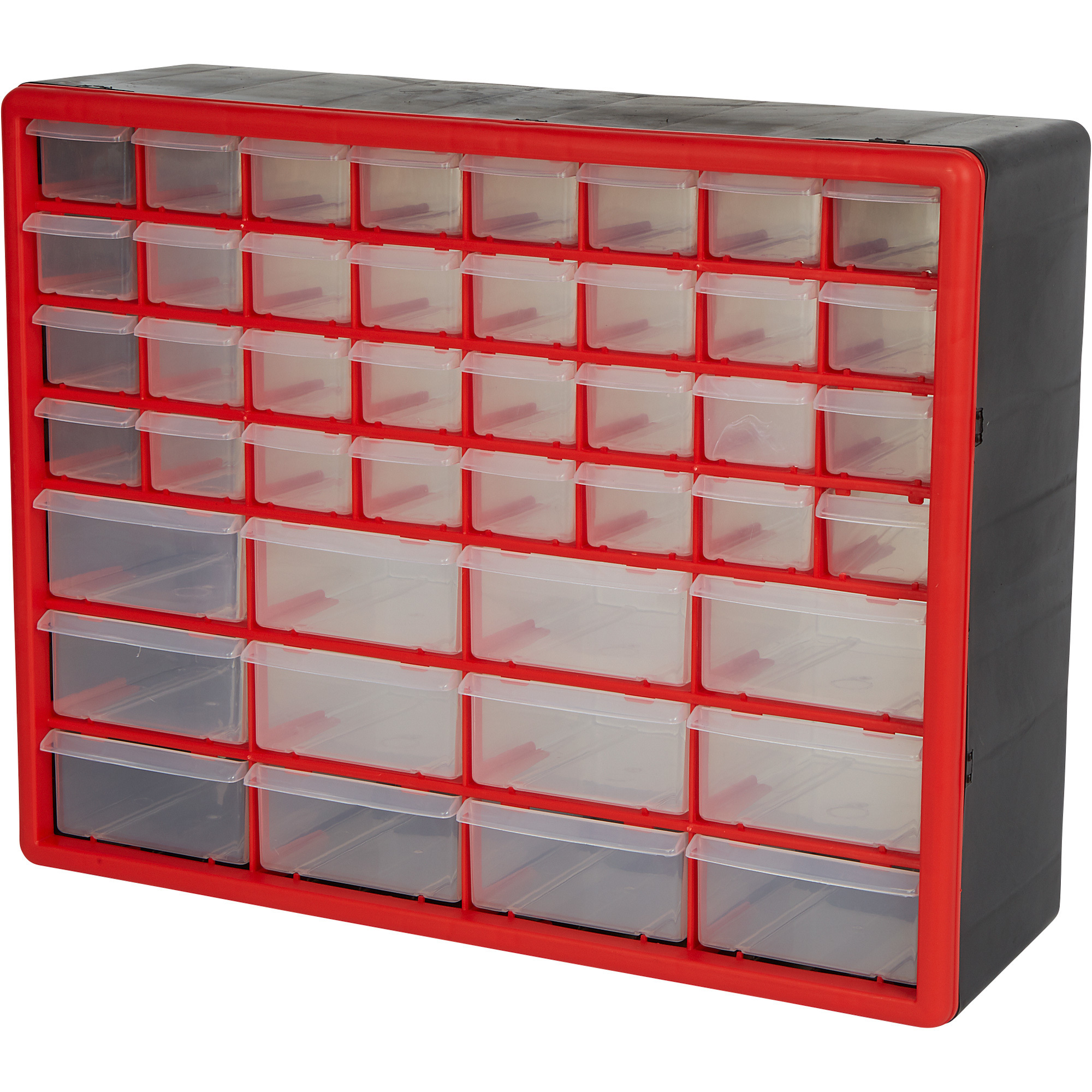 Ironton 44-Drawer Cabinet, 19-3/4in.W x 6-1/4in.D x 15-1/2in.H, 32 Small and 12 Large Compartments